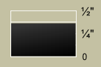 Profile diagram showing thickness