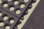 Close-up view showing optional perforated surface