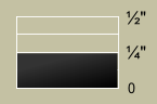 Profile diagram showing thickness